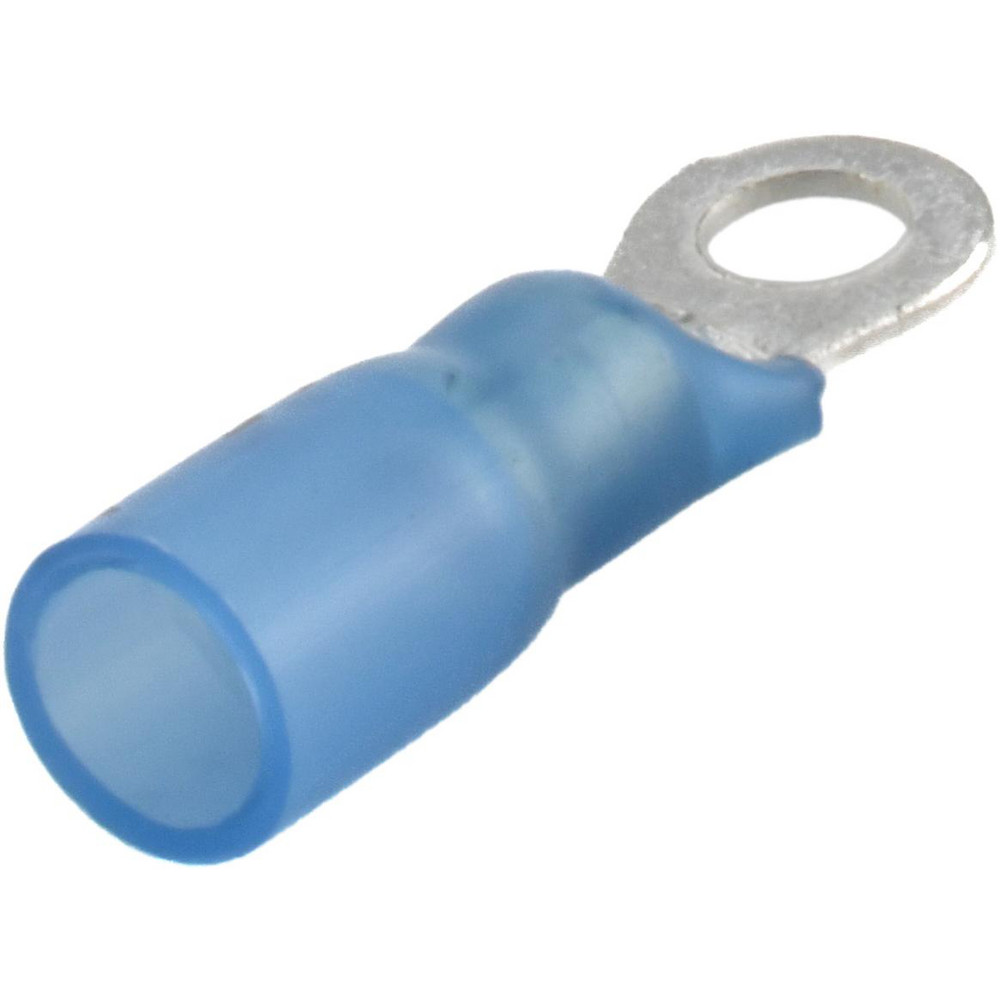 3M Circular Ring Terminal: Partially Insulated, 16 to 14 AWG, Crimp Connection - 7010397419