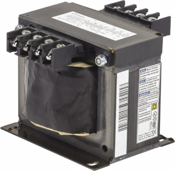 Square D 1 Phase, 350 VA, Top Mount Fuse Block Control Transformer - 9070TF350D20
