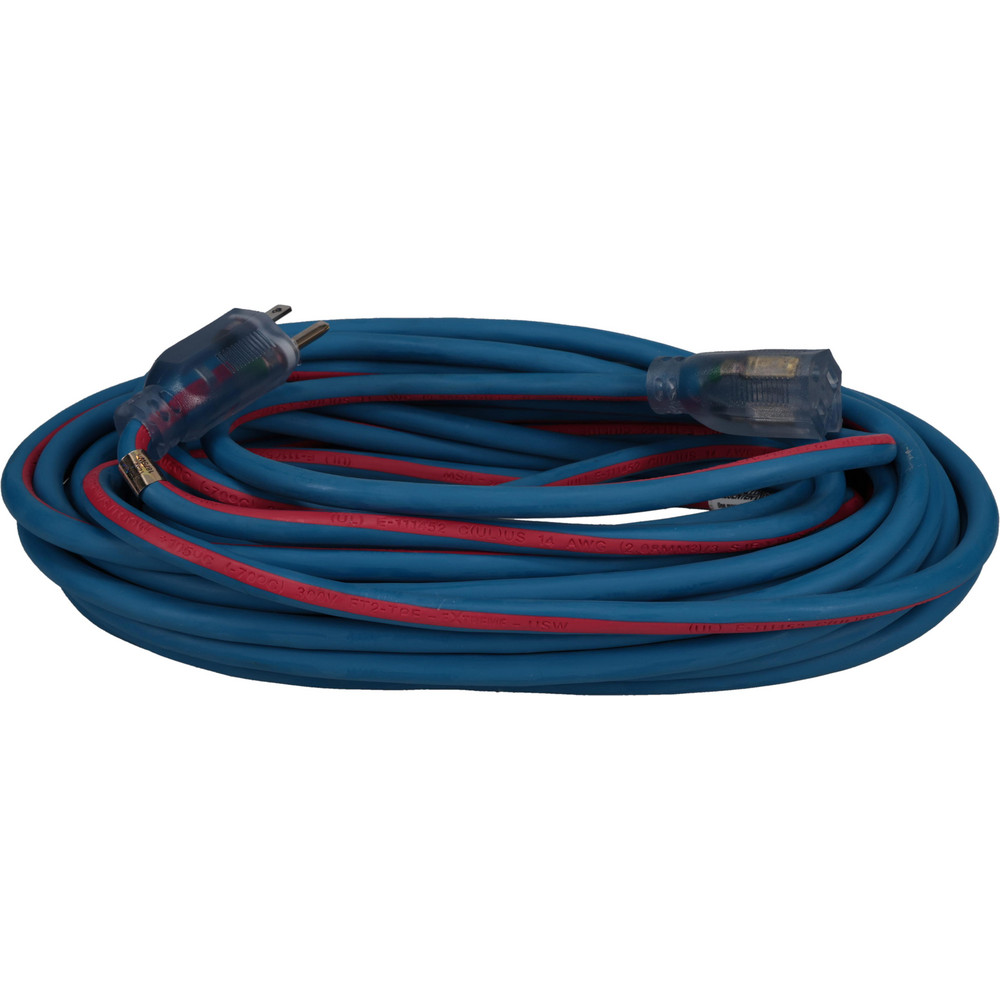 Value Collection 100', 14/3 Gauge/Conductors, Blue/Pink Indoor & Outdoor Extension Cord - 98100