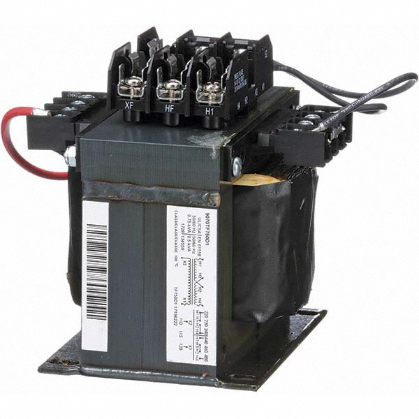 Square D 750 VA, Top Mount Fuse Block Control Transformer - 9070T750D87