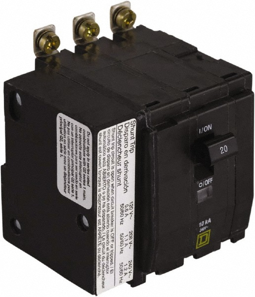 Square D Circuit Breakers: Circuit Breaker Type: Miniature; Amperage: 45; Voltage: 240V AC - QOB3451021