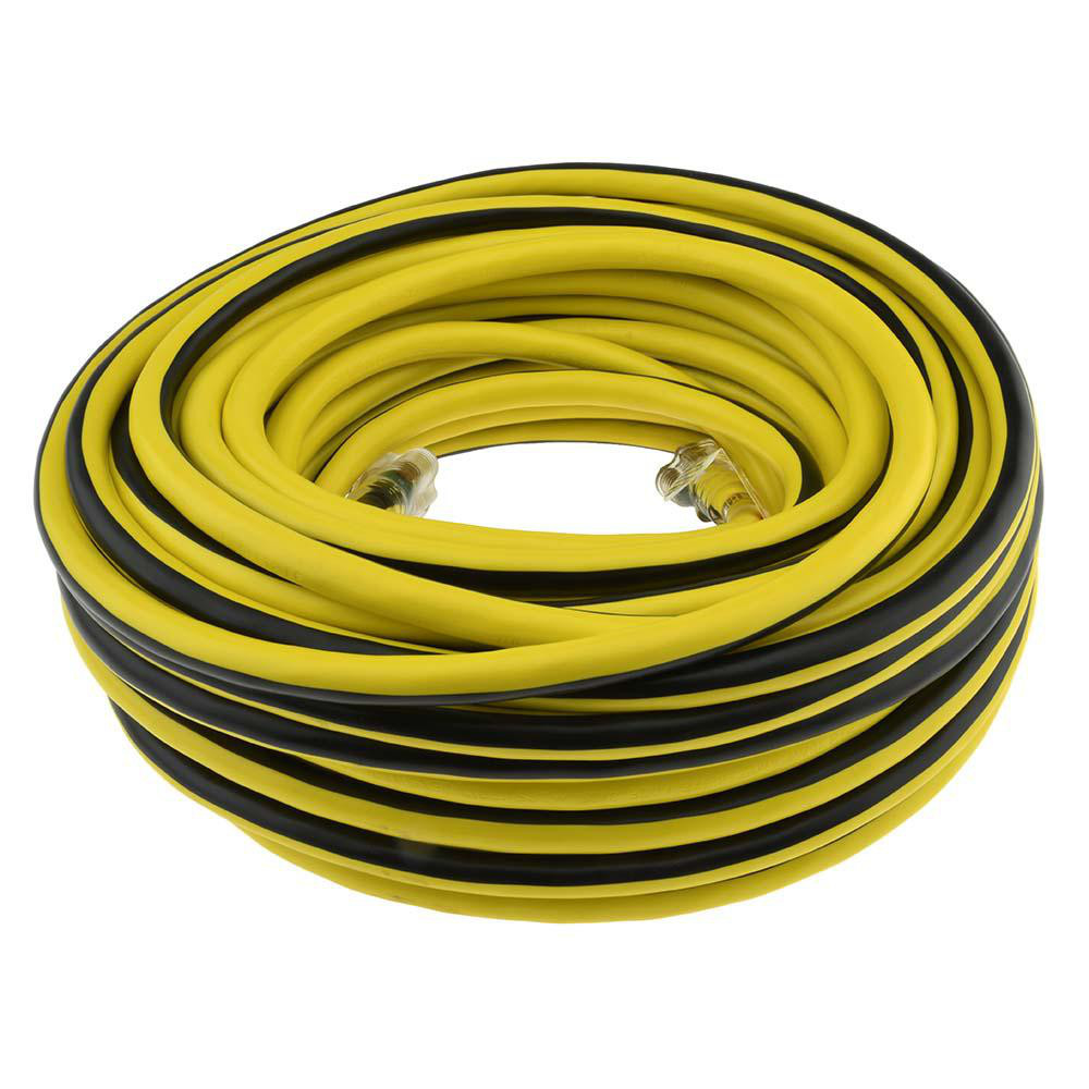 PRO-SOURCE 100', 10/3 Gauge/Conductors, Yellow/Black Outdoor Extension Cord - PS-AZB0010