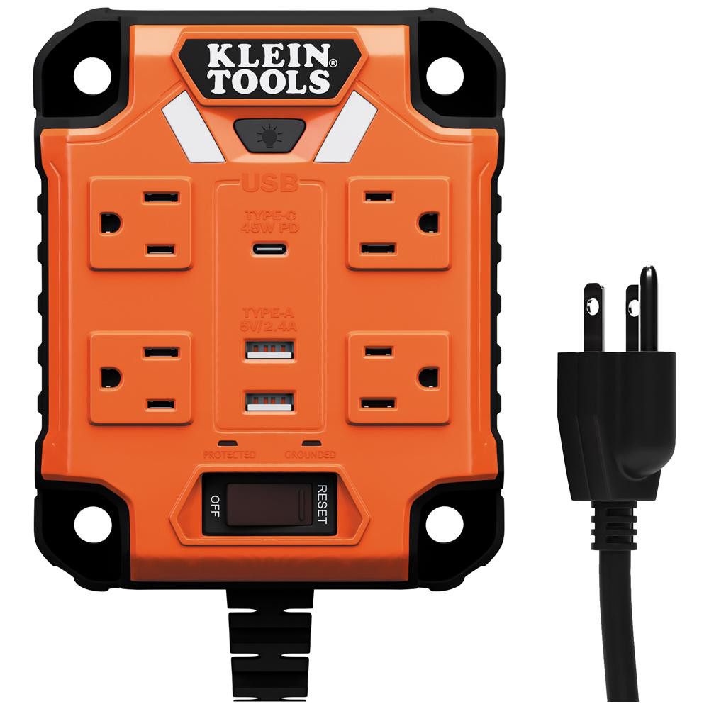 Hubbell Wiring Device-Kellems 5 Outlets, 125 Volts, 15 Amps, 5' Cord, Power Outlet Strip - HBL20IG512IV