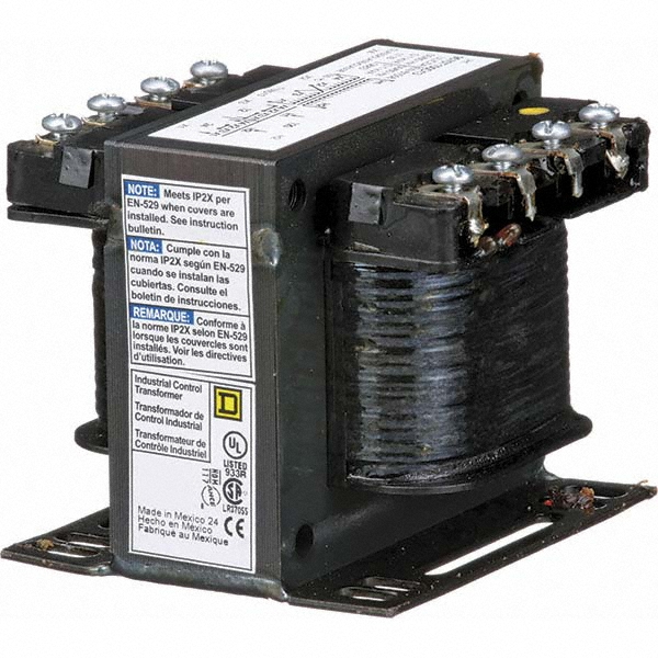 Square D 100 VA, Top Mount Fuse Block Control Transformer - 9070T100D52