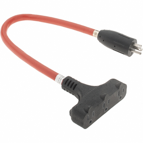 Value Collection 2', 12/3 Gauge/Conductors, Orange Indoor & Outdoor Extension Cord - BD--21565-3
