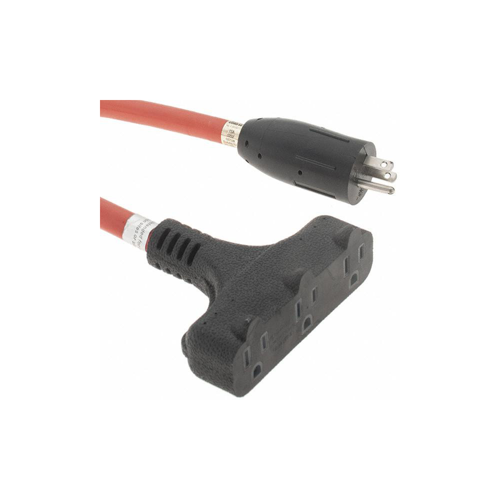 Value Collection 2', 12/3 Gauge/Conductors, Orange Indoor & Outdoor Extension Cord - BD--21565-3