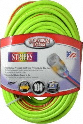 Value Collection 2', 12/3 Gauge/Conductors, Orange Indoor & Outdoor Extension Cord - BD--21565-3