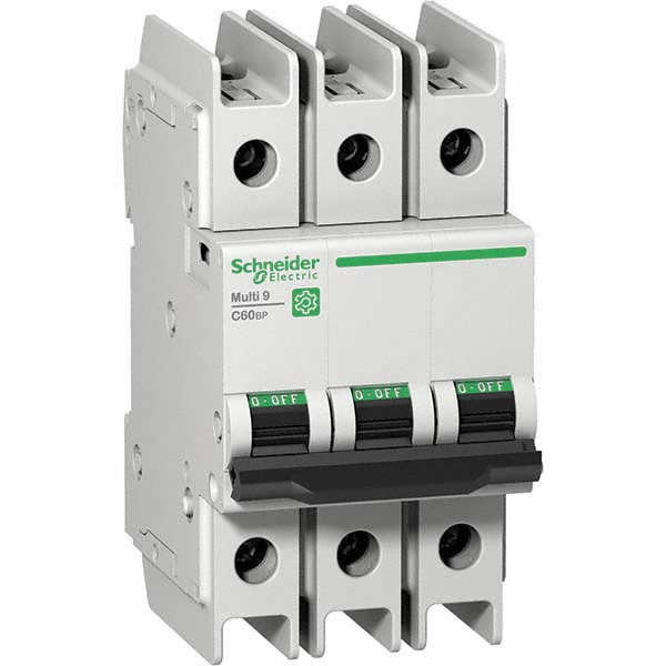 Schneider Electric 10 Amp, 480Y/277 Volt, 3 Pole, Clip Mount C60BP - Branch Protection Circuit Breaker - M9F43310