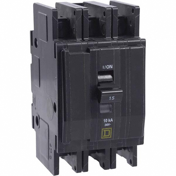 Square D 30 Amp, 240 VAC, 3 Pole, DIN Rail Mount Miniature Circuit Breaker - QOUR3305283