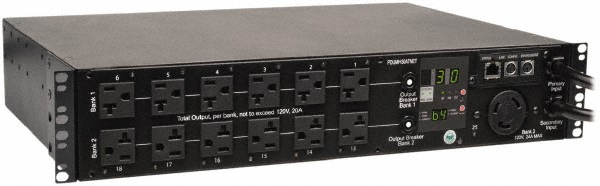 Tripp-Lite 32 Outlets, 120 VAC40 Amps, 12' Cord, Power Outlet Strip - PDUMV40