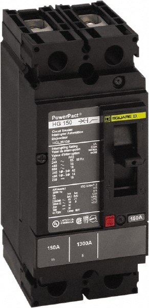 Square D Circuit Breakers: Circuit Breaker Type: Miniature; Amperage: 60; Voltage: 600V - EGB26060