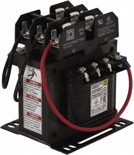 Square D 1 Phase, 150 VA, Top Mount Fuse Block Control Transformer - 9070TF150D32