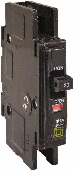Square D 30 Amp, 240 VAC, 3 Pole, DIN Rail Mounted, Flush Mount, Surface Mount Miniature Circuit Breaker - QOUR330