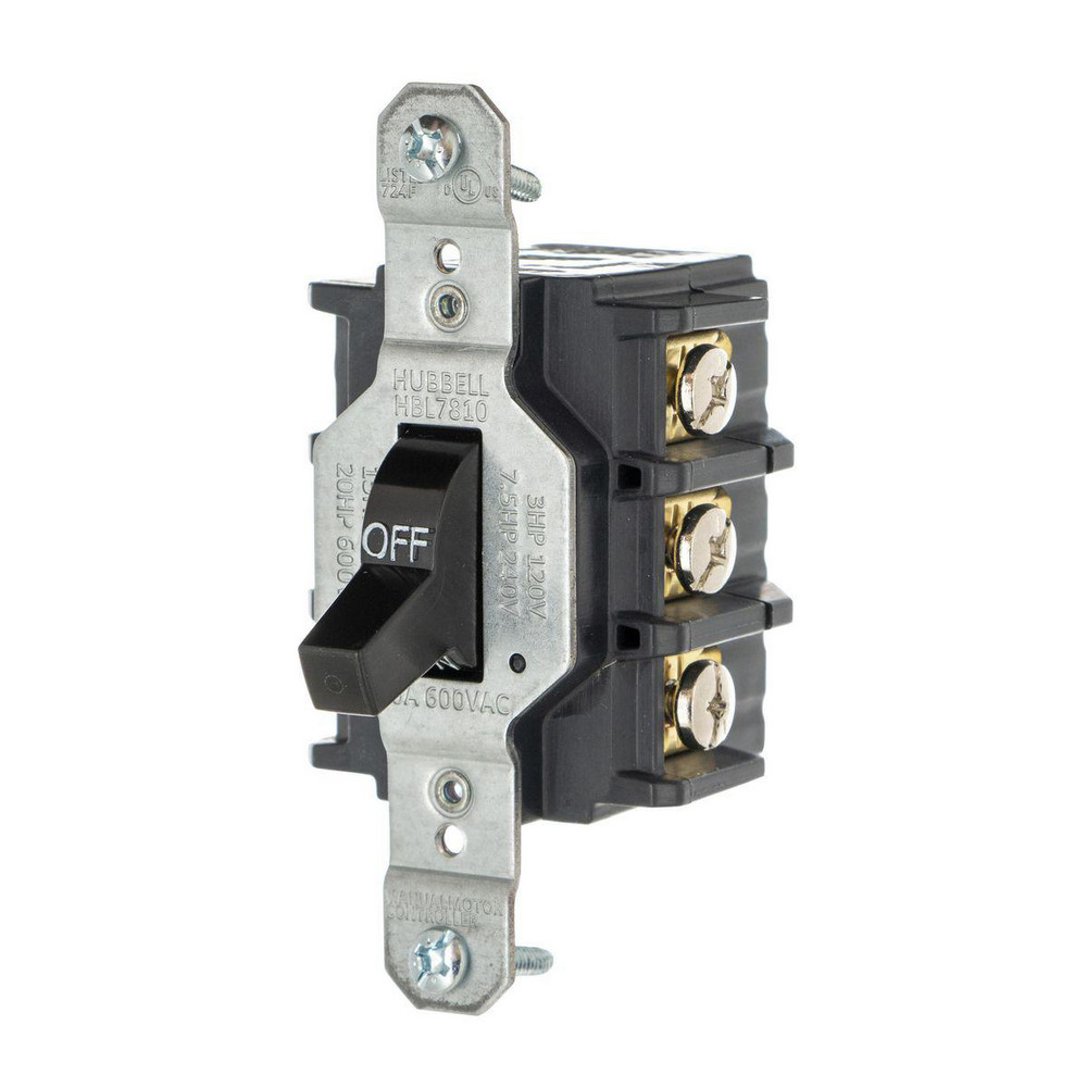 Hubbell Wiring Device-Kellems Cam & Disconnect Switch: Enclosed, 30 Amp, 600VAC, 1 Phase - HBLDS3SSRRCP