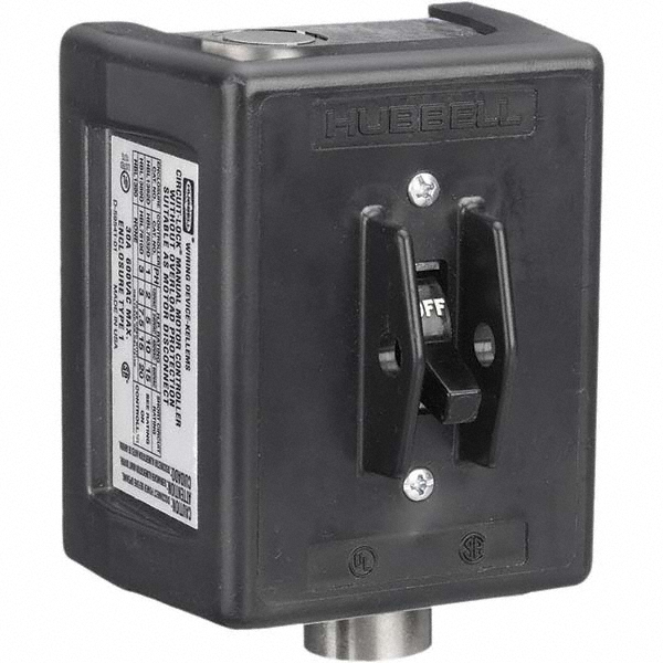 Hubbell Wiring Device-Kellems Cam & Disconnect Switch: Enclosed, 30 Amp, 600VAC, 3 Phase - HBL1389MQ5
