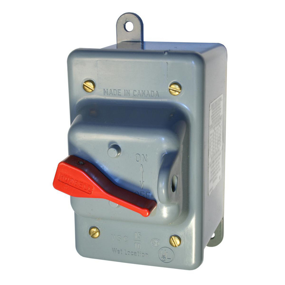 Hubbell Wiring Device-Kellems Cam & Disconnect Switch: Enclosed, 30 Amp, 600VAC, 3 Phase - HBL1389MQ5