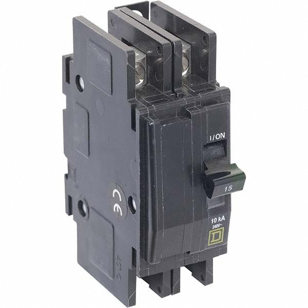 Square D 20 Amp, 240 VAC, 2 Pole, Panel Mount Miniature Circuit Breaker - QOU220VH