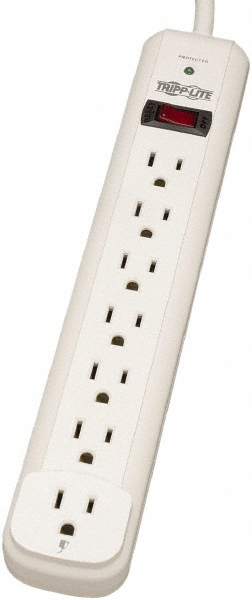 Wiremold 10 Outlets, 125 Volts, 15 Amps, 6' Cord, Power Outlet Strip - PM48T