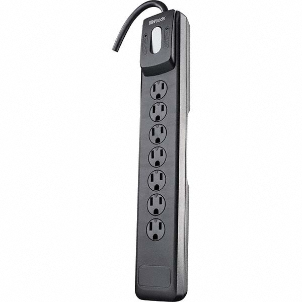Wiremold 10 Outlets, 125 Volts, 15 Amps, 6' Cord, Power Outlet Strip - PM48T