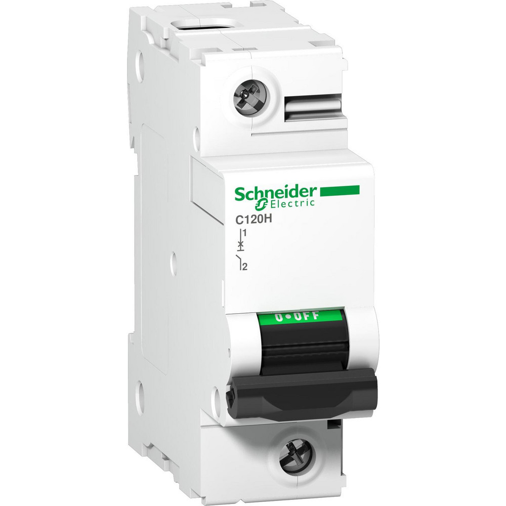 Schneider Electric 125 Amp, 440 VAC, 1 Pole, DIN Rail Mounted Miniature Circuit Breaker - A9N18492