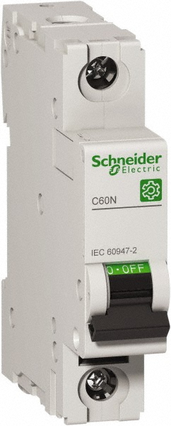 Schneider Electric 125 Amp, 440 VAC, 1 Pole, DIN Rail Mounted Miniature Circuit Breaker - A9N18492