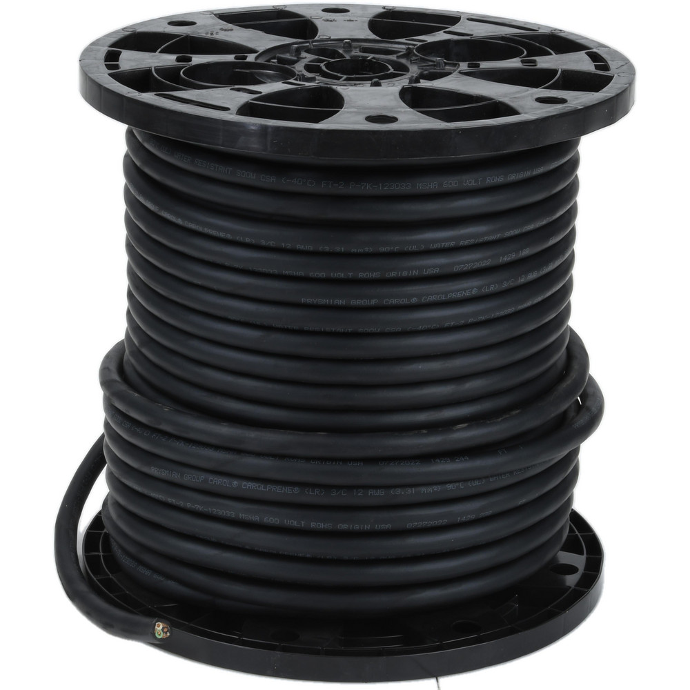 Value Collection 250', 12/3 Gauge/Conductors, Black Outdoor Extension Cord - BD-18750