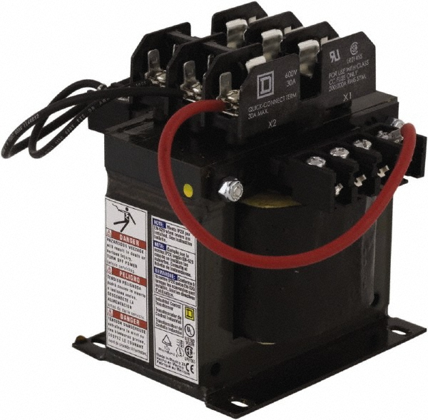 Square D 1 Phase, 300 VA, Top Mount Fuse Block Control Transformer - 9070TF300D20