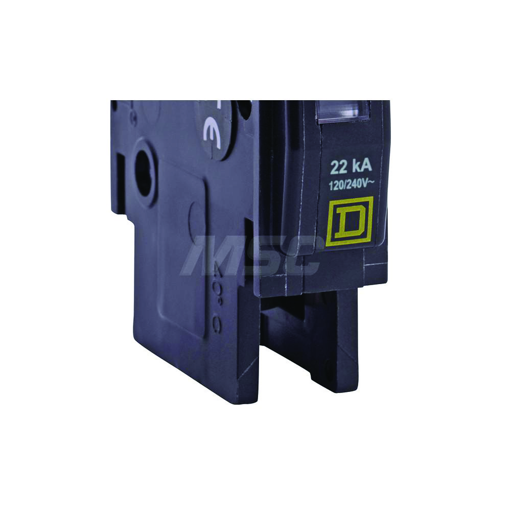 Square D 20 Amp, 120/240 VAC, 1 Pole, DIN Rail Mounted, Flush Mount, Surface Mount Miniature Circuit Breaker - QOUR120VH