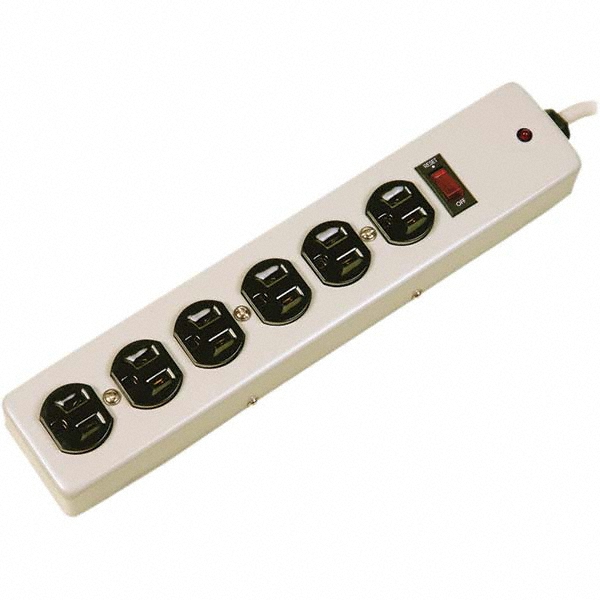 Tripp-Lite 6 Outlets, 120 VAC15 Amps, 6' Cord, Power Outlet Strip - TLM606NC