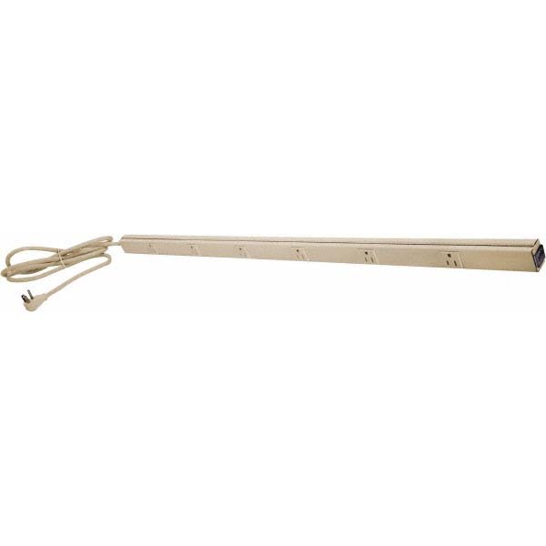 Hubbell Wiring Device-Kellems 6 Outlets, 125 Volts, 15 Amps, 6' Cord, Power Outlet Strip - HBL20C215IV