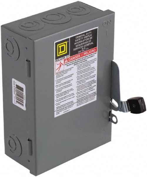 Square D Safety Switch: NEMA 1, 800 Amp, 240V, Fused - T327N