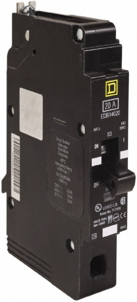 Square D Circuit Breakers: Circuit Breaker Type: Miniature; Amperage: 50; Voltage: 600V - EGB26050