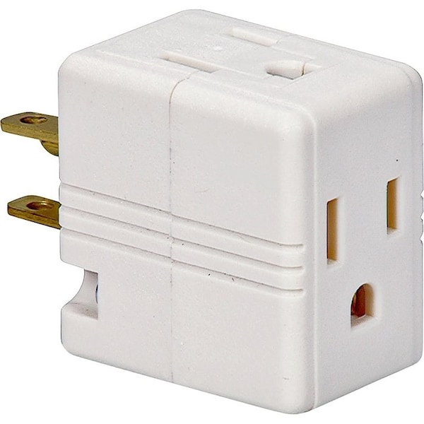 Eaton Wiring Devices Eaton Cooper Wiring Outlet Tap, 2 -Pole, 15 A, 125 V, 3 -Outlet, NEMA: NEMA 5-15R - 1482W-BOX