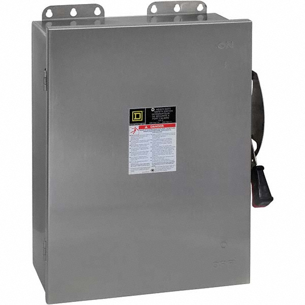 Square D Safety Switch: NEMA 12 & 3R, 200 Amp, 600VAC/VDC - HU464AWK