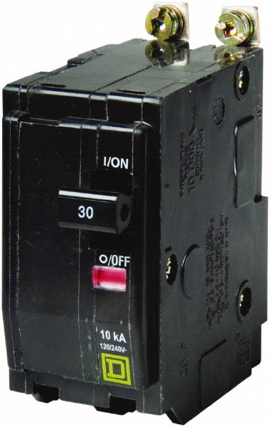 Square D 60 Amp, 240 VAC, 2 Pole, Panel Mount Miniature Circuit Breaker - QOU2601042