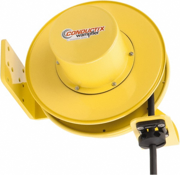 Reelcraft Cord & Cable Reel: 4 Conductors, 10 AWG, 50' Long, Bare End - L 7050 104 X