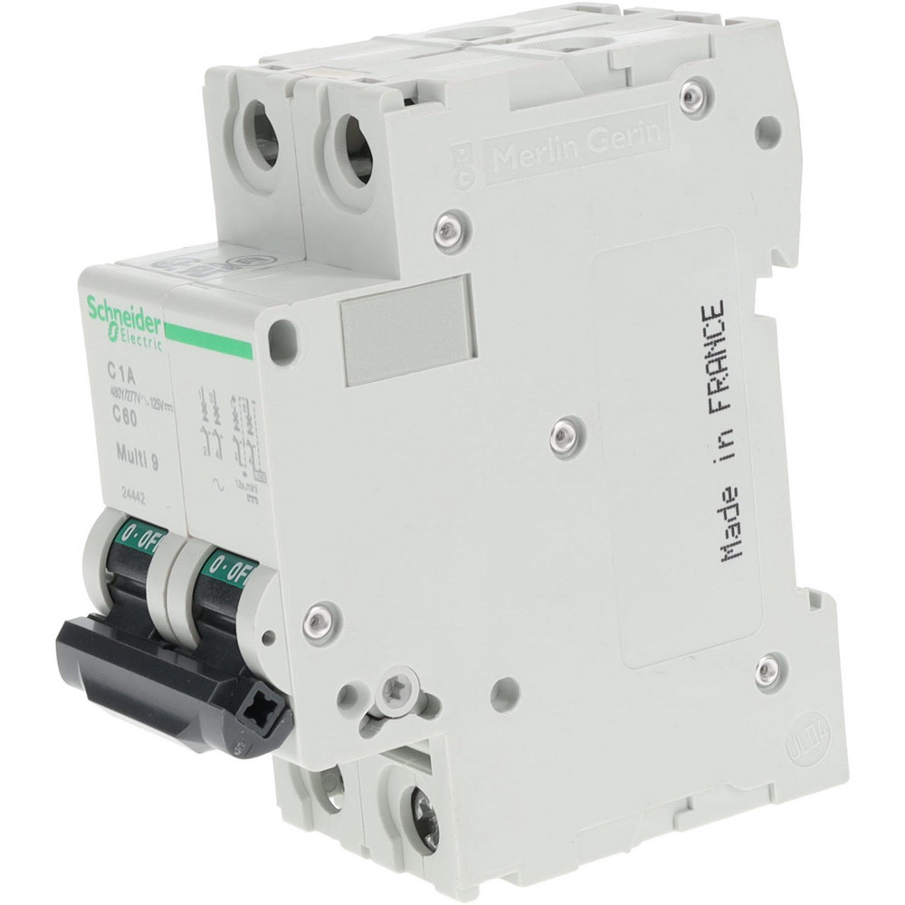 Schneider Electric 1 Amp, 2 Pole, DIN Rail Mount Standard Circuit Breaker - MG24442