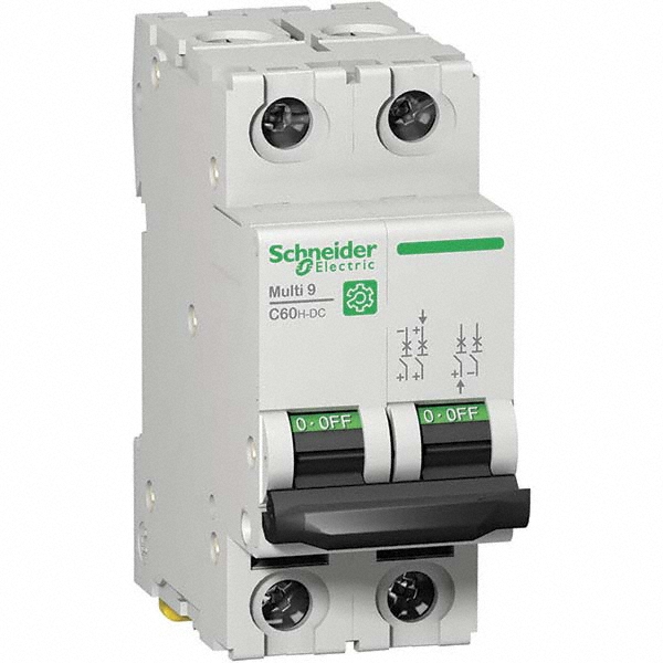 Schneider Electric 1 Amp, 2 Pole, DIN Rail Mount Standard Circuit Breaker - MG24442