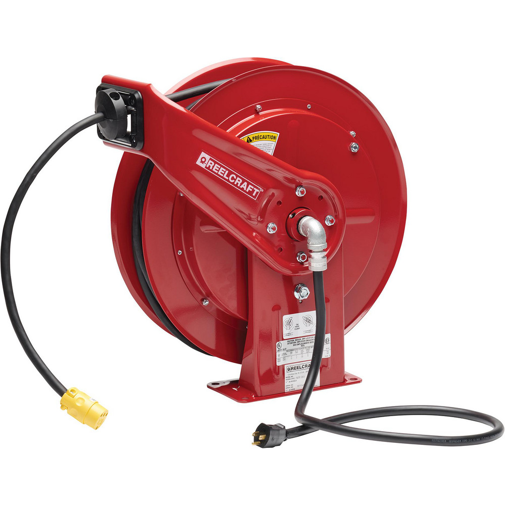 Rothenberger Cord & Cable Reel: 2 AWG, 50' Long, Single Outlet End - 69605