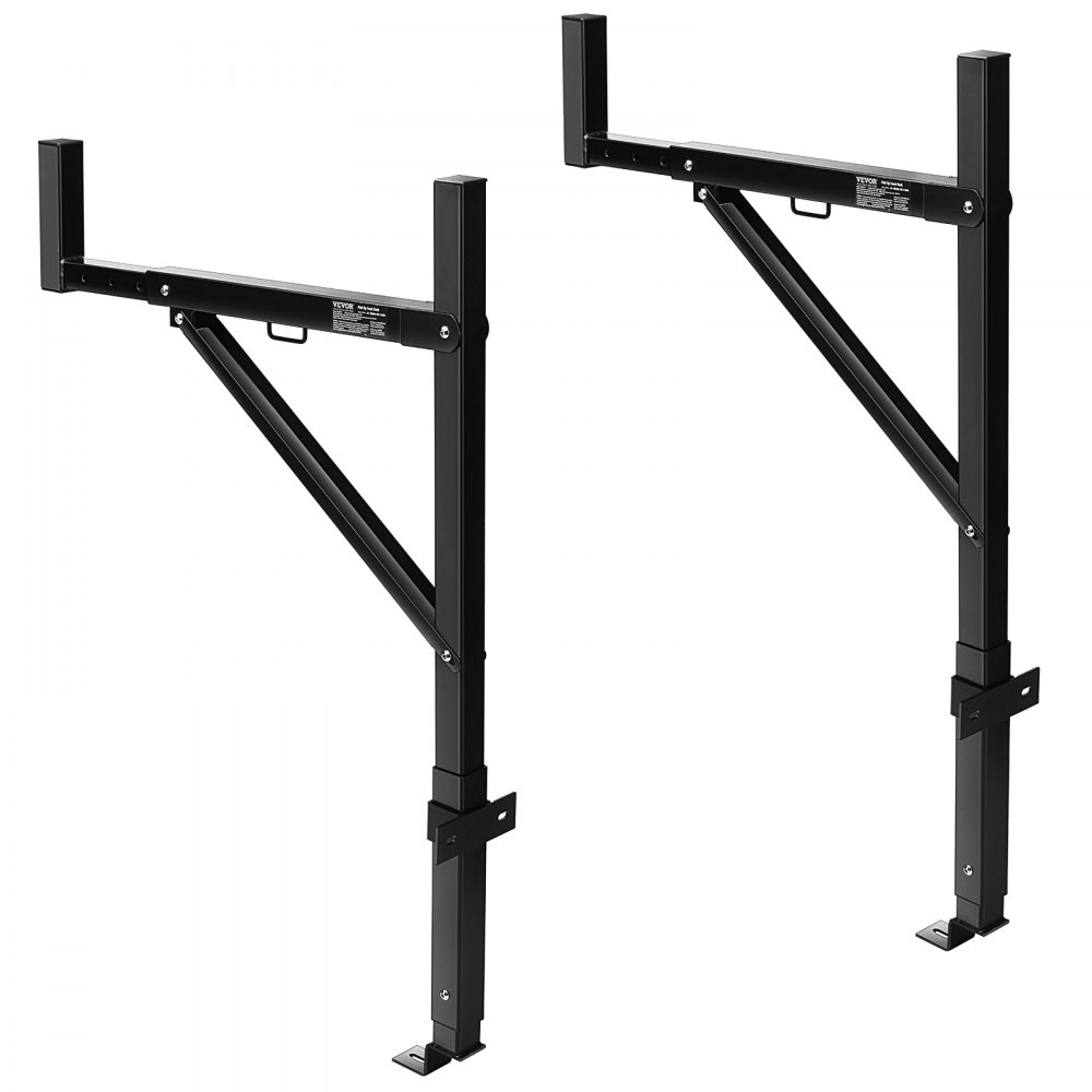 VEVOR Truck Rack, 19-34inch Extendable Truck Ladder Rack, 38.6"-43.6" Adjustable Height, 250 lbs Capacity Steel Ladder Rack for Truck, Heavy Duty Truck Bed Rack for Kayak, Surfboard, Lumber, Ladder - PKHJHJGYZTB19IY13V0