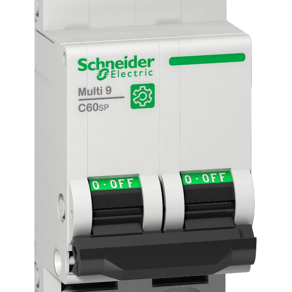 Schneider Electric 6 Amp, 480Y/277 Volt, 2 Pole, Clip Mount C60SP Circuit Breaker - Supplementary Protection - M9F23206