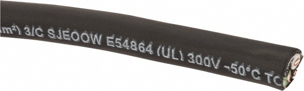 Value Collection 250', 16/3 Gauge/Conductors, Black Outdoor Extension Cord - BD-18736N