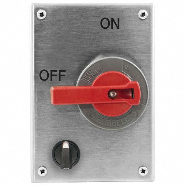 Hubbell Wiring Device-Kellems Cam & Disconnect Switch: Enclosed, 30 Amp, 600VAC, 3 Phase - HBLDS3SSRVFD