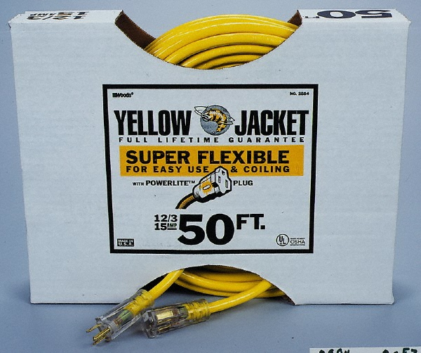 Made in USA 18/3 Gauge/Conductors, Black Indoor Replacement Cord, Priced as 1' Increments, Minimum Cut Length is 50', 250' Total Coil Length - 86013.15.01