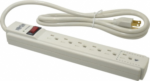 Wiremold 8 Outlets, 120 Volts, 15 Amps, Power Outlet Strip - V20GBA609
