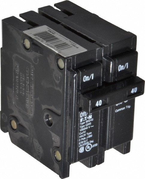 Square D Circuit Breakers: Circuit Breaker Type: Miniature; Amperage: 40; Voltage: 600V - EGB16040