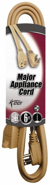 Wiremold 6 Outlets, 120 Volts, 20 Amps, 6' Cord, Power Outlet Strip - J60B0B20