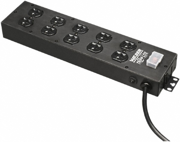 Tripp-Lite 8 Outlets, 120 VAC20 Amps, 10' Cord, Power Outlet Strip - PDUMNH20