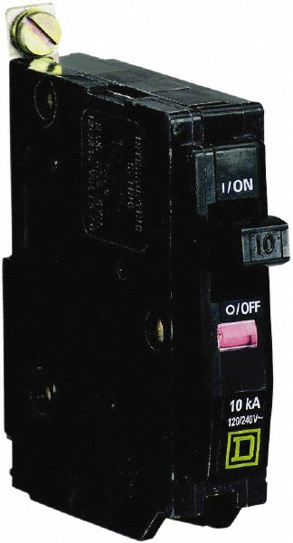 Square D 15 Amp, 240 VAC, 1 Pole, Bolt On Miniature Circuit Breaker - QOB115