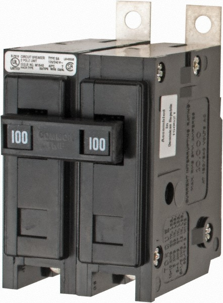 Square D Circuit Breakers; Circuit Breaker Type: Miniature Circuit Breaker; Milliamperage (mA): 100; 100 A; Number of Poles: 3; Tripping Mechanism: Thermal-Magnetic; Terminal Connection Type: Lug; Mounting Type: Bolt-On; Overall Depth: 4.0500 in; 103 mm; Overall Height: 5.6600 in; 144 mm - EGB34100SA